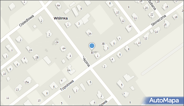 Wiślinka, Szkolna, 3C, mapa Wiślinka