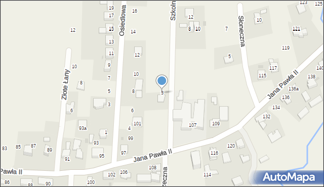 Witanowice, Szkolna, 3, mapa Witanowice