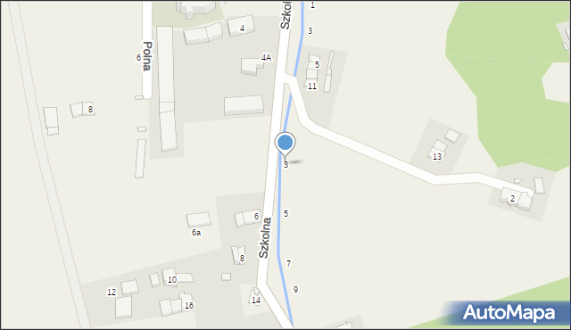 Włodary, Szkolna, 3, mapa Włodary