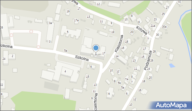 Włodawa, Szkolna, 7, mapa Włodawa