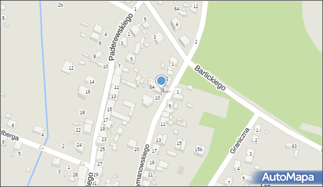 Wojkowice, Szymanowskiego, 8, mapa Wojkowice