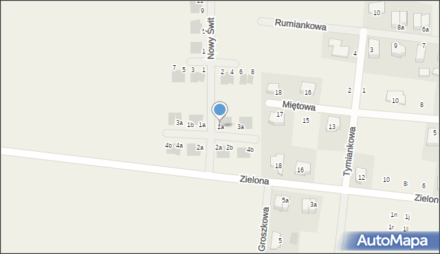 Wojnowice, Szafirowa, 1a, mapa Wojnowice