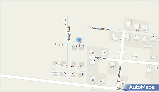 Wojnowice, Szmaragdowa, 6, mapa Wojnowice