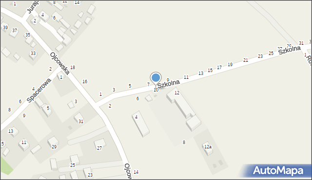 Wola Kalinowska, Szkolna, 10, mapa Wola Kalinowska