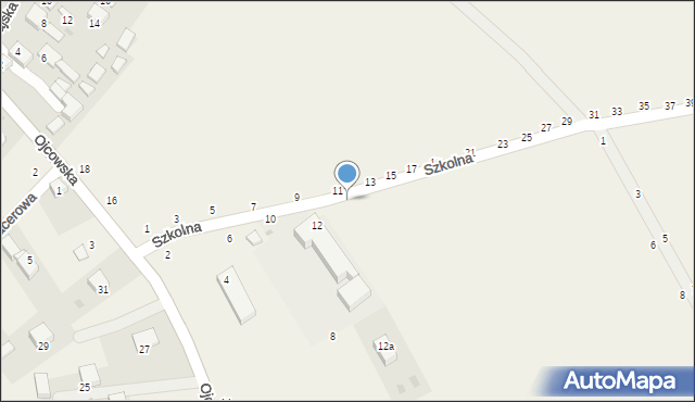 Wola Kalinowska, Szkolna, 14, mapa Wola Kalinowska