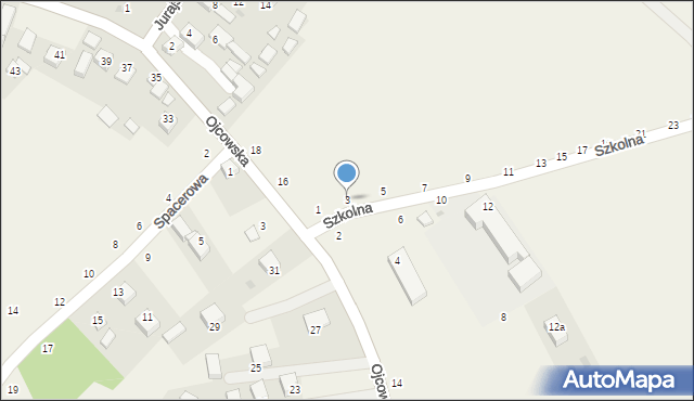 Wola Kalinowska, Szkolna, 3, mapa Wola Kalinowska