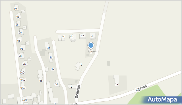 Wołczkowo, Szarotki, 2, mapa Wołczkowo