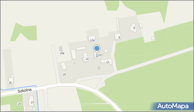Wólka Radzymińska, Szkolna, 12, mapa Wólka Radzymińska