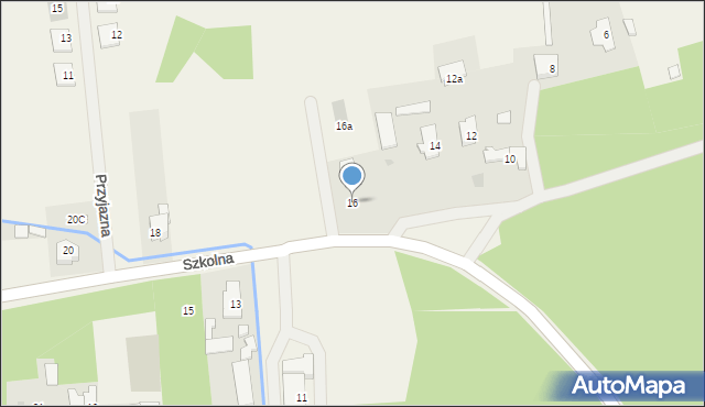 Wólka Radzymińska, Szkolna, 16, mapa Wólka Radzymińska