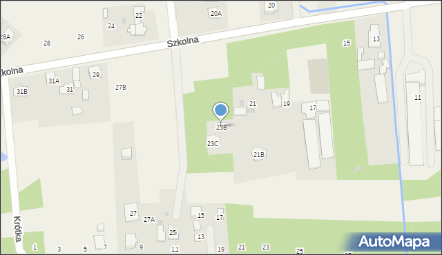 Wólka Radzymińska, Szkolna, 23B, mapa Wólka Radzymińska