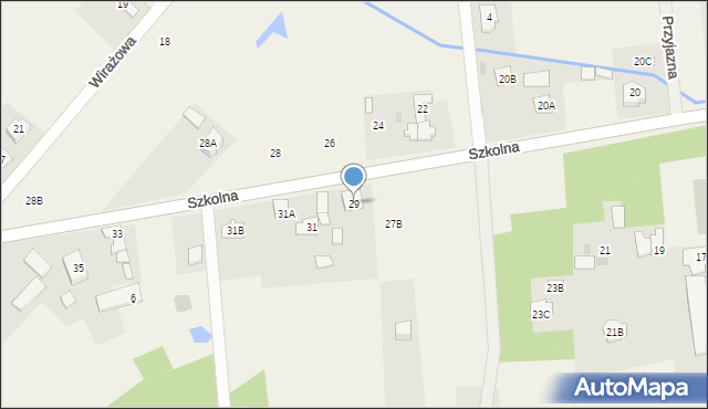 Wólka Radzymińska, Szkolna, 29, mapa Wólka Radzymińska