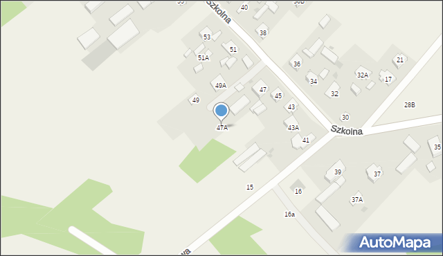 Wólka Radzymińska, Szkolna, 47A, mapa Wólka Radzymińska