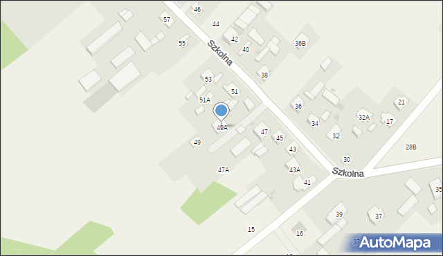 Wólka Radzymińska, Szkolna, 49A, mapa Wólka Radzymińska