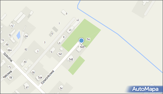Wólka Radzymińska, Szkolna, 54G, mapa Wólka Radzymińska