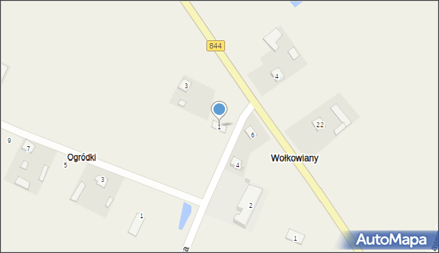 Wołkowiany, Szkolna, 1, mapa Wołkowiany