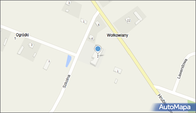 Wołkowiany, Szkolna, 2, mapa Wołkowiany