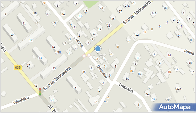 Wołomin, Szosa Jadowska, 4, mapa Wołomin