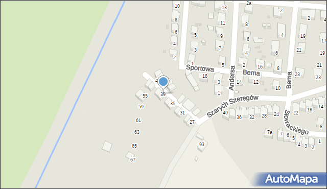 Wołów, Szarych Szeregów, 39, mapa Wołów