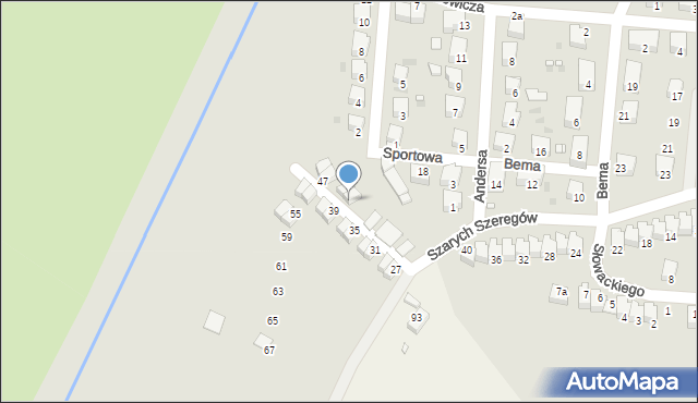 Wołów, Szarych Szeregów, 43, mapa Wołów