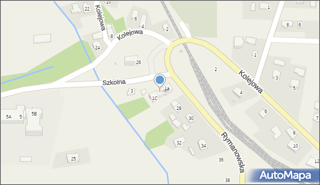 Wróblik Szlachecki, Szkolna, 1b, mapa Wróblik Szlachecki