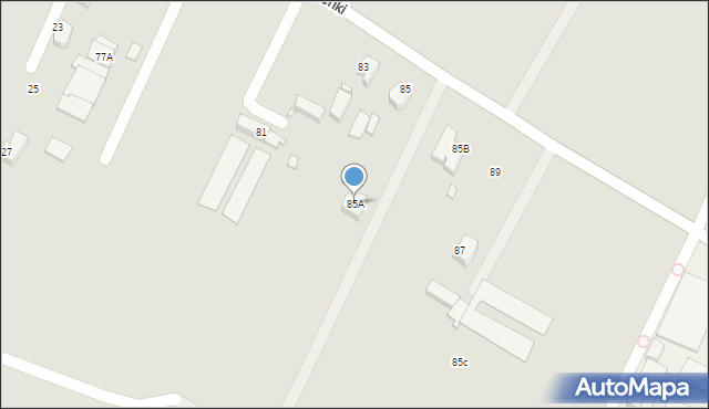 Wrocław, Szewczenki Tarasa, 85A, mapa Wrocławia