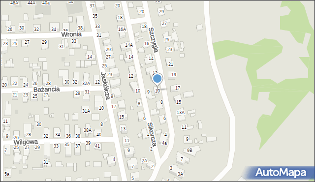 Wrocław, Szczygla, 10, mapa Wrocławia