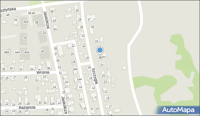 Wrocław, Szczygla, 29, mapa Wrocławia