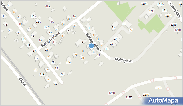 Wrocław, Szczycieńska, 7F, mapa Wrocławia