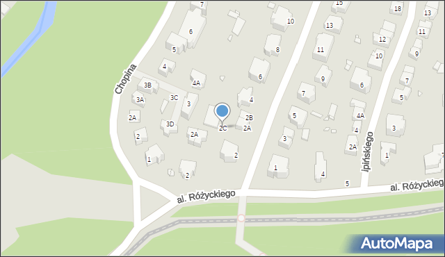Wrocław, Szymanowskiego Karola, 2C, mapa Wrocławia
