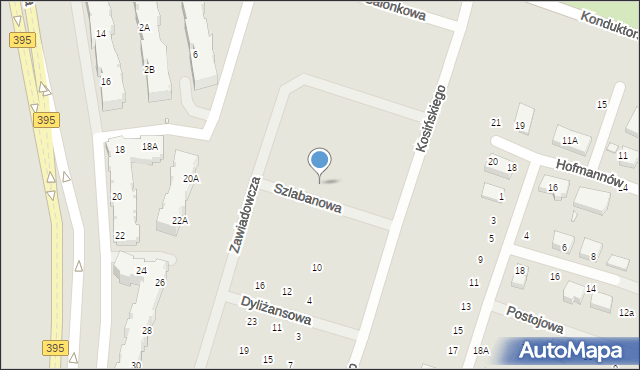 Wrocław, Szlabanowa, 12, mapa Wrocławia