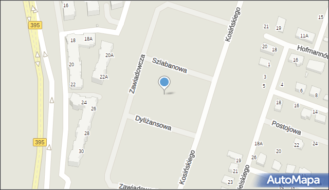 Wrocław, Szlabanowa, 11, mapa Wrocławia