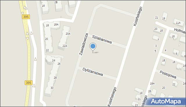 Wrocław, Szlabanowa, 15, mapa Wrocławia