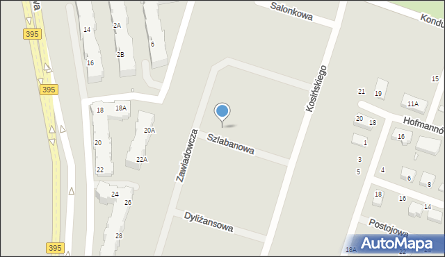 Wrocław, Szlabanowa, 16, mapa Wrocławia