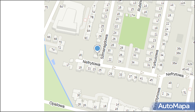 Wrocław, Szmaragdowa, 37, mapa Wrocławia