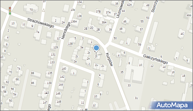 Wrocław, Szafera Władysława, prof., 2sa, mapa Wrocławia