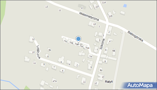 Wrocław, Szkolna, 7bd, mapa Wrocławia