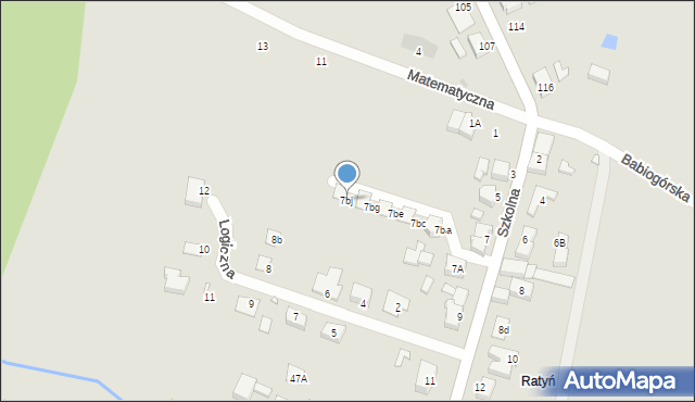 Wrocław, Szkolna, 7bj, mapa Wrocławia