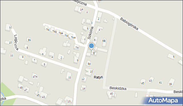 Wrocław, Szkolna, 8a, mapa Wrocławia