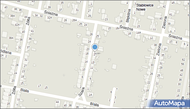 Wrocław, Szara, 17, mapa Wrocławia