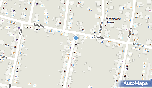 Wrocław, Szara, 25, mapa Wrocławia