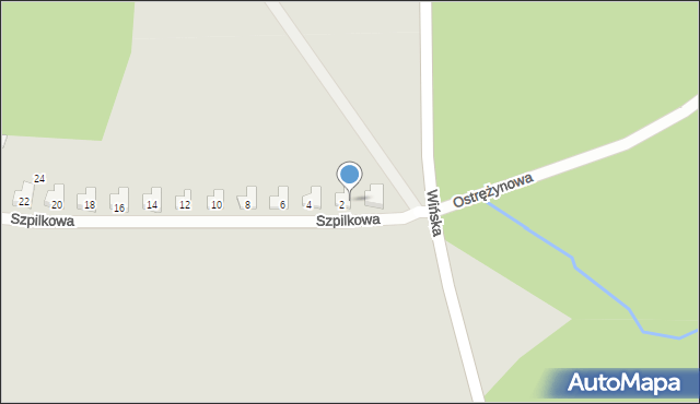 Wrocław, Szpilkowa, 2a, mapa Wrocławia