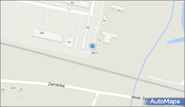 Wrocław, Szczecińska, 5H, mapa Wrocławia