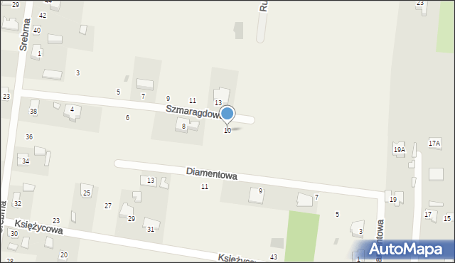 Wronowice, Szmaragdowa, 10, mapa Wronowice
