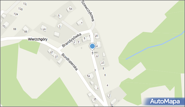 Wrząsowice, Szewczykowa, 5, mapa Wrząsowice