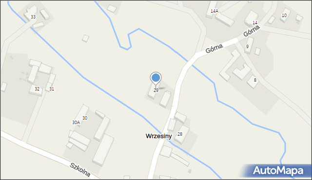 Wrzesiny, Szkolna, 29, mapa Wrzesiny