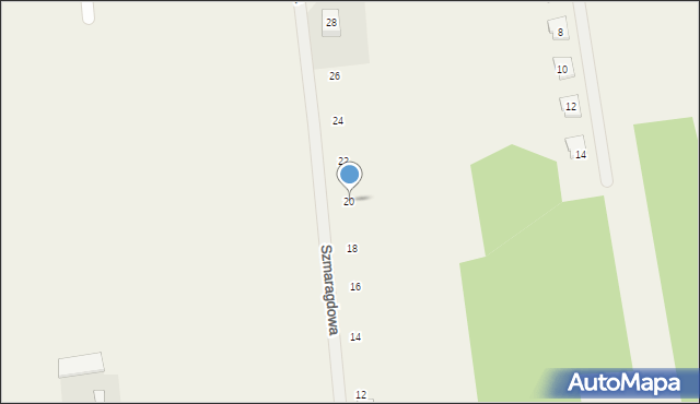 Wygoda, Szmaragdowa, 20, mapa Wygoda