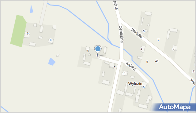 Wylezin, Szczęśliwa, 4, mapa Wylezin