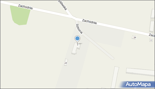 Wyszecino, Szkolna, 2, mapa Wyszecino