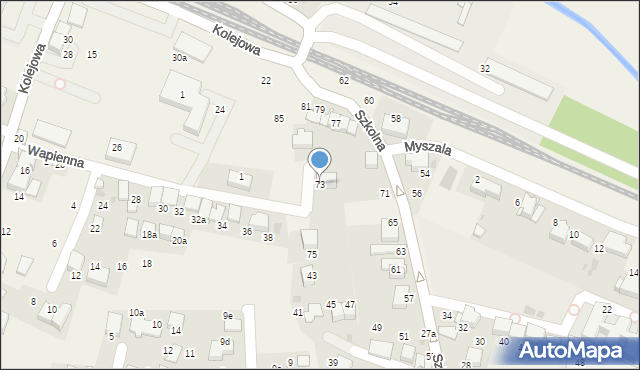 Zabierzów, Szkolna, 73, mapa Zabierzów