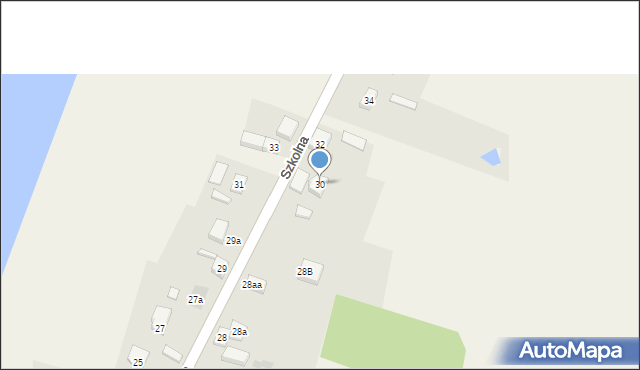 Żabnica, Szkolna, 30, mapa Żabnica